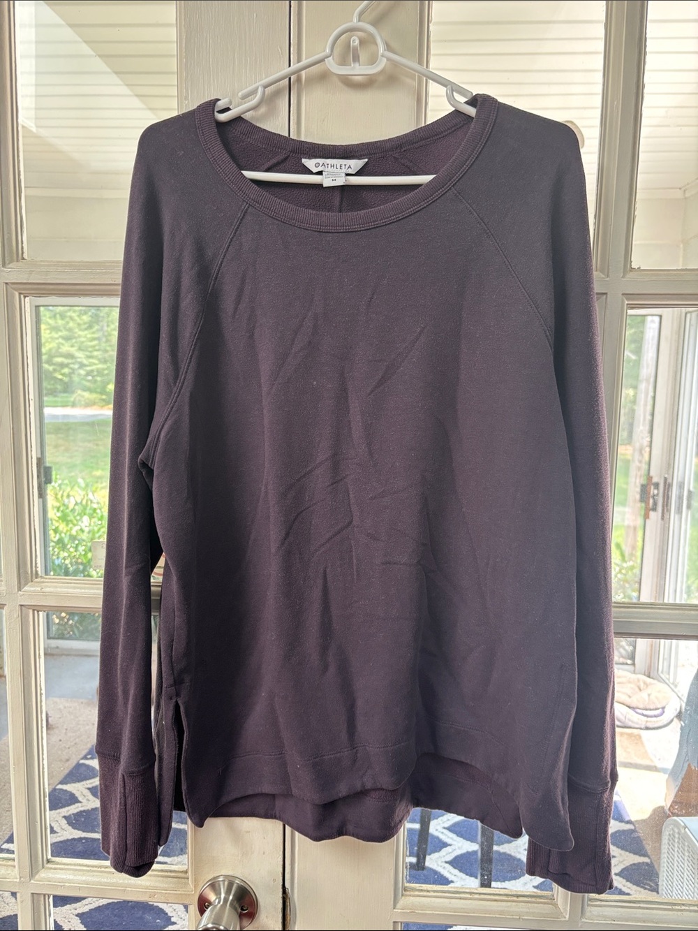 Athleta Crewneck Sweater in Plum